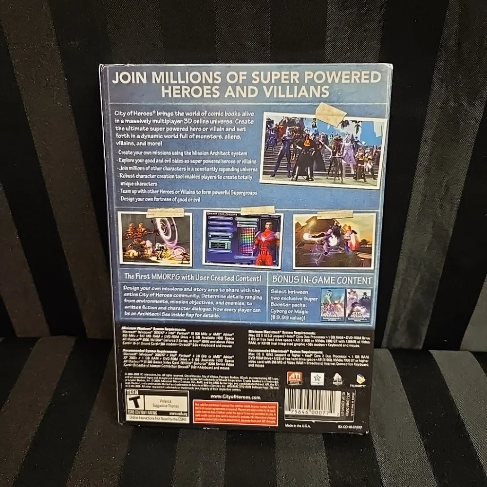 City Of Heroes Architect Edition For WIN MAC Rated Teen